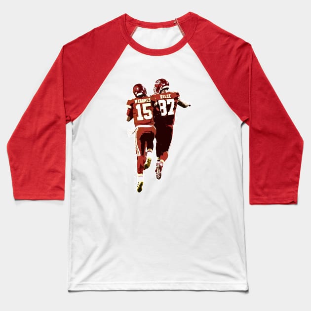 Mahomes and Kelce Baseball T-Shirt by islandersgraphics